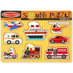 メリッサ&amp;ダグ おもちゃ 知育玩具 725 Melissa &amp; Doug Vehicles Sound Puzzle - Wooden Peg Puzzle Wit