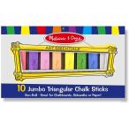 メリッサ&amp;ダグ おもちゃ 知育玩具 4100 Melissa &amp; Doug 10 Jumbo Triangular Chalk Sticks