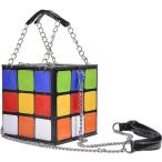 Yahoo! Yahoo!ショッピング(ヤフー ショッピング)QZUnique ハンドバッグ カバン GBD-NN-mofang-tupianse QZUnique Women's Cute Cube Shape Handbag Magic Sh