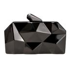 Yahoo! Yahoo!ショッピング(ヤフー ショッピング)QZUnique ハンドバッグ カバン GBD-YF-G486-heise Women Lattice Black Clutch Purses - Geometric Lattice