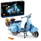 レゴ 6379760 LEGO Icons Vespa 125 Scooter Model Building Kit 10298, Vintage Italian Iconic Model Moped, Disp