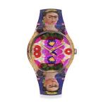 腕時計 スウォッチ レディース SUOZ341 Swatch The Frame, by Frida Kahlo Unisex Watch (Model: SUOZ34
