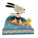 エネスコ Enesco 置物 インテリア 6010114 Enesco Jim Shore Peanuts Snoopy and Woodstock Surfing Figur
