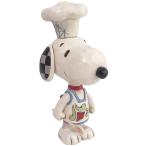 エネスコ Enesco 置物 インテリア 6010120 Enesco Jim Shore Peanuts Chef Snoopy Miniature Figurine, 4