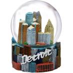 スノーグローブ 雪 置物 WG162 Detroit Snow Globe with Skyline 3.5 Inches