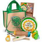  Melissa &amp;dag игрушка игрушечный 30808 Melissa &amp; Doug Lets Explore Camp Music Wooden and Metal
