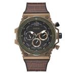 腕時計 ゲス GUESS GW0326G2 GUESS Brown Leather Flex Strap Watch