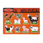 メリッサ&amp;ダグ おもちゃ 知育玩具 GD71443 Melissa &amp; Doug Farm Animals Sound Puzzle - Wooden Peg Pu