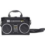 Yahoo! Yahoo!ショッピング(ヤフー ショッピング)QZUnique ハンドバッグ カバン QZUnique Tape Shaped Shoulder Bag Radio Recorder PU Crossbody Bag Women'