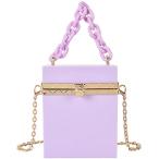 QZUnique ハンドバッグ カバン QZUnique Women's Cute Cube Shape Handbag Magic Shoulder Bag Clutch Bag W