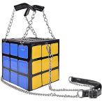 Yahoo! Yahoo!ショッピング(ヤフー ショッピング)QZUnique ハンドバッグ カバン QZUnique Women's Cute Cube Shape Handbag Magic Crossbody Shoulder Bag Cl