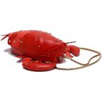 QZUnique ハンドバッグ カバン QZUnique Crayfish Shape Handbag Novelty Animal Shaped Purse Crossbody Ba
