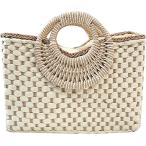 Yahoo! Yahoo!ショッピング(ヤフー ショッピング)QZUnique ハンドバッグ カバン QZUnique Hand-woven Straw Bag Women Summer Beach Handbag Casual Satchel