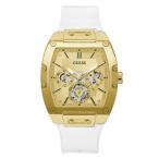 腕時計 ゲス GUESS GW0202G6 GUESS Men's Trend Multifunction Tonneau 43mm Watch ? Gold-Tone Dial &amp; Stainl