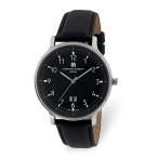 腕時計 チャールズヒューバート メンズ Charles Hubert Men's Stainless Steel Black Dial Watch (W