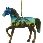 エネスコ Enesco 置物 インテリア 6009528 Trail of Painted Ponies Away in a Manger Christmas Horse Or