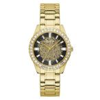 腕時計 ゲス GUESS GW0405L2 GUESS Ladies Sport Glitter &amp; Crystal 38mm Watch ? Black Glitz Dial with Gold