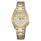 腕時計 セイコー レディース SRE004K1 SEIKO 5 Sports White Dial Two-Tone Ladies Watch SRE004K1