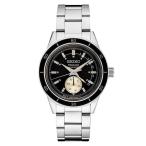 腕時計 セイコー メンズ SSA449 SEIKO Men's Black Dial Silver Stainless Steel Band Presage Automatic W