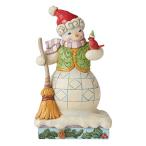 エネスコ Enesco 置物 インテリア 6011161 Enesco Jim Shore Heartwood Creek Snowman with Cardinal and