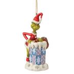 エネスコ Enesco 置物 インテリア 6009204 Enesco Jim Shore Dr. Seuss The Grinch in Chimney Hanging Or