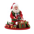 デパートメント56 Department 56 置物 6008218 Department 56 Christmas Traditions Santa Wooden Toys Figu