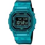 腕時計 カシオ メンズ DW-B5600G-2JF Men's Digital Quartz Blue Skeleton Resin Bluetooth Watch, 42.8mm D