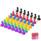 ボードゲーム 英語 アメリカ 60 Pieces Board Game Pieces Multicolor Plastic Pawn Chess Pieces Compon