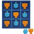 ボードゲーム 英語 アメリカ HTTTE314 The Dreidel Company Hanukkah Tic-Tac-Toe Game, 8" x 8" Inch, P