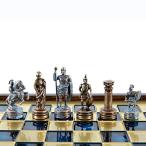 ボードゲーム 英語 アメリカ 752074178900 Manopoulos Greek Roman Army Chess Set - Blue&amp;Copper - Wood