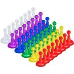 ボードゲーム 英語 アメリカ 48 Pcs 1 Inch Board Game Pieces Multicolor Pawns Board Game Pawns Plast