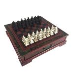 ボードゲーム 英語 アメリカ New Wood Chess Chinese Retro Terracotta Warriors Chess Wood Do Old Carv