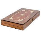 ボードゲーム 英語 アメリカ Backgammon Set Mosaic Design- Foldable Walnut Board - Classic Board Gam