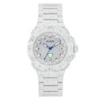 腕時計 ゲス GUESS GW0507G2 GUESS Midsize 42mm Watch - White Strap White Dial White Case