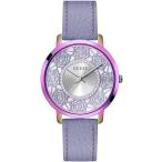 腕時計 ゲス GUESS GW0529L4 GUESS Ladies 40mm Watch - Purple Strap Silver Dial Iridescent Case