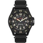 腕時計 タイメックス メンズ TW4B263009J Timex Men's Acadia 42mm Watch - Black Strap Black Dial Blac