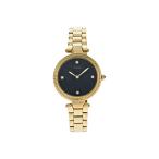 腕時計 タイメックス レディース TW2V24100VQ Timex Women’s Adorn 32mm Watch - Black Dial Gold-To