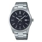 腕時計 カシオ メンズ MTP-VD03D-1A Casio Men Watch Analog Date Display Black Dial Stainless Steel Band