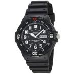 腕時計 カシオ メンズ MRW-200H-1BVCF Casio MRW200H-1BV Men's Black Analog Dive Watch