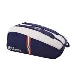 テニス バッグ ラケットバッグ WR8026101001 WILSON Roland Garros Super Tour Tennis Backpack - Navy/