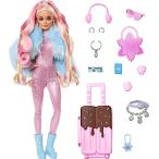 バービー バービー人形 HPB16 Barbie Extra Fly Doll with Snow-Themed Travel Clothes &amp; Accessories, Spa