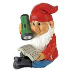 デザイン・トスカノ 置物 インテリア QM2530600 Design Toscano Solar Garden Gnome Statue - Flashl