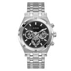 腕時計 ゲス GUESS GW0260G1 GUESS Mens Sport Multifunction 44mm Watch ? Silver-Tone Stainless Steel Case