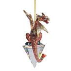 デザイン・トスカノ 置物 インテリア QS94881 Diamond Dragon 2019 Gothic Holiday Ornament