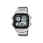 腕時計 カシオ メンズ AE1200WHD-1A Casio World Time Stainless Steel Digital Chronograph Watch - AE1200