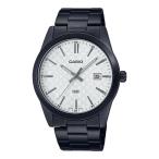 腕時計 カシオ メンズ A2091 Casio MTP-VD03B-7A Men's Standard Black IP Stanless Steel White Dial 3-Han