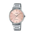 腕時計 カシオ レディース LTP-VT01D-4B2 Casio LTP-VT01D-4B2 Women's Minimalistic Stainless Steel Pea