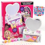 バービー バービー人形 211529 Barbie Paint Your Own Jewelry Box, Customize A Heart-Shaped Vanity & Je
