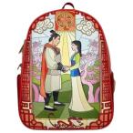 ラウンジフライ アメリカ 日本未発売 Loungefly Disney Mulan Stained Glass Mini Backpack Double S