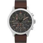 腕時計 タイメックス メンズ TW4B268009J Timex Men's Expedition Field Chrono 43mm Watch - Brown Stra